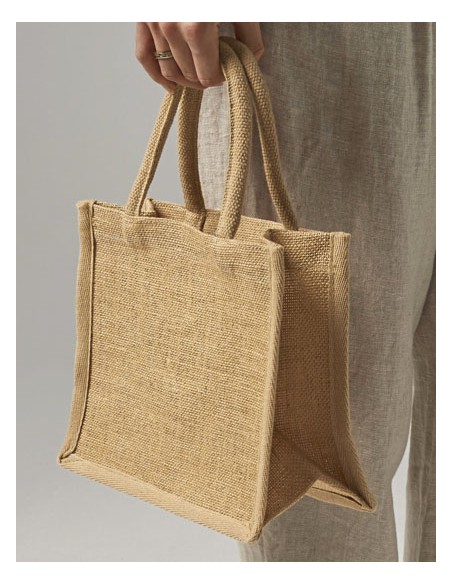 WES-W477-Natural Starched Jute Mini Gift Bag 2